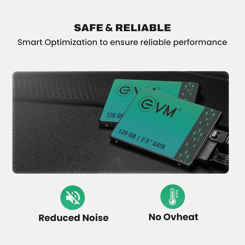 EVM 128GB 2.5-Inch SATA Internal SSD - 550MB/s Read & 500MB/s Write - 5-Year Warranty (EVM25/128GB) - Image 4