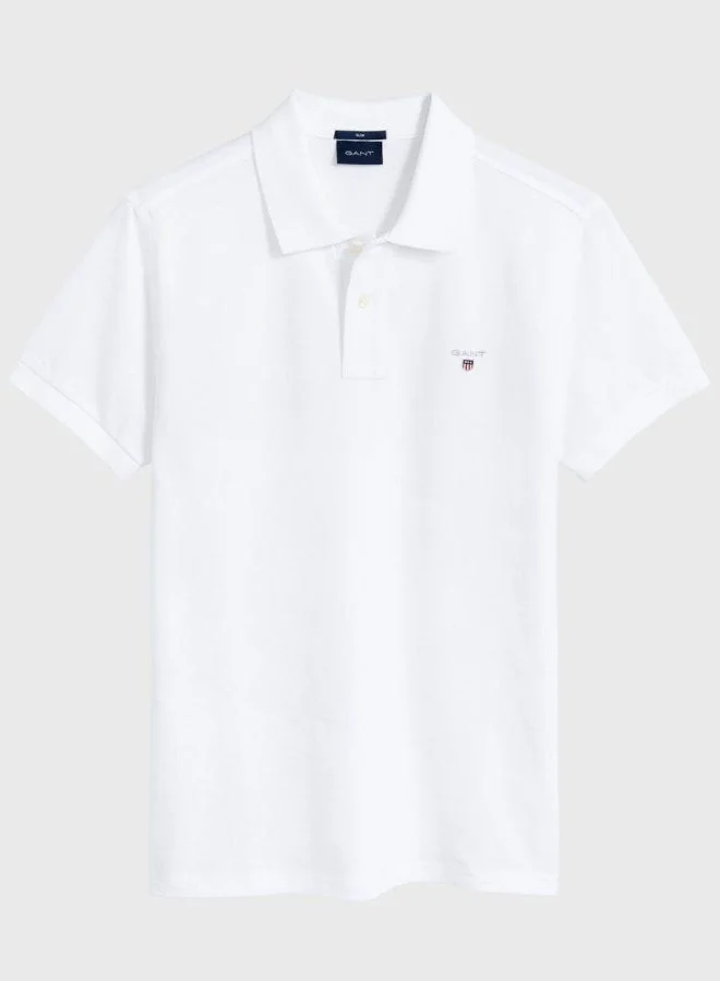 GANT  Gant Original Slim Fit Pique Polo Shirt for Men | Best Price UAE