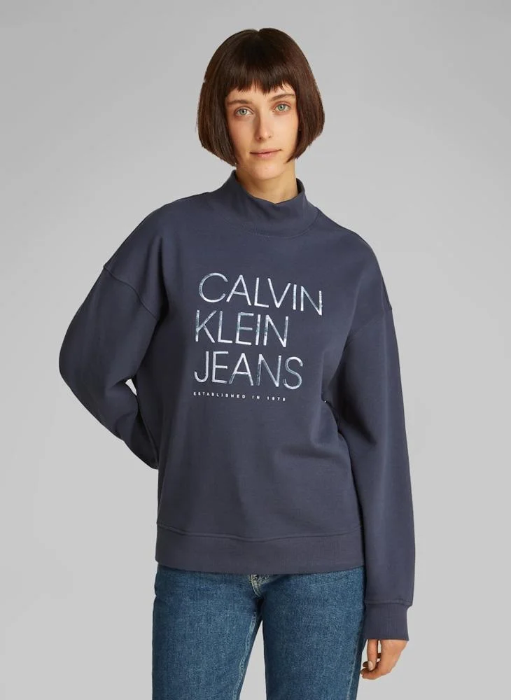 Calvin Klein Jeans Logo Deatil Sweatshirt