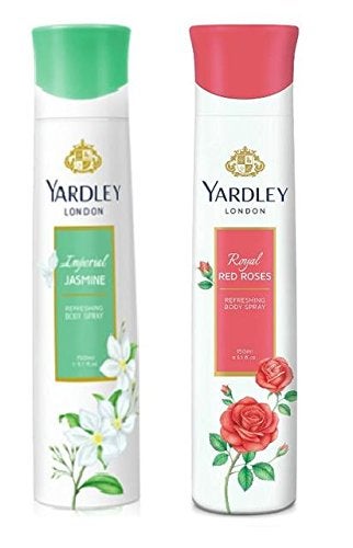 Yardley London Deodorant Spray For Women Jasmine And Red Rose Combo Pack 2 (150 Ml)