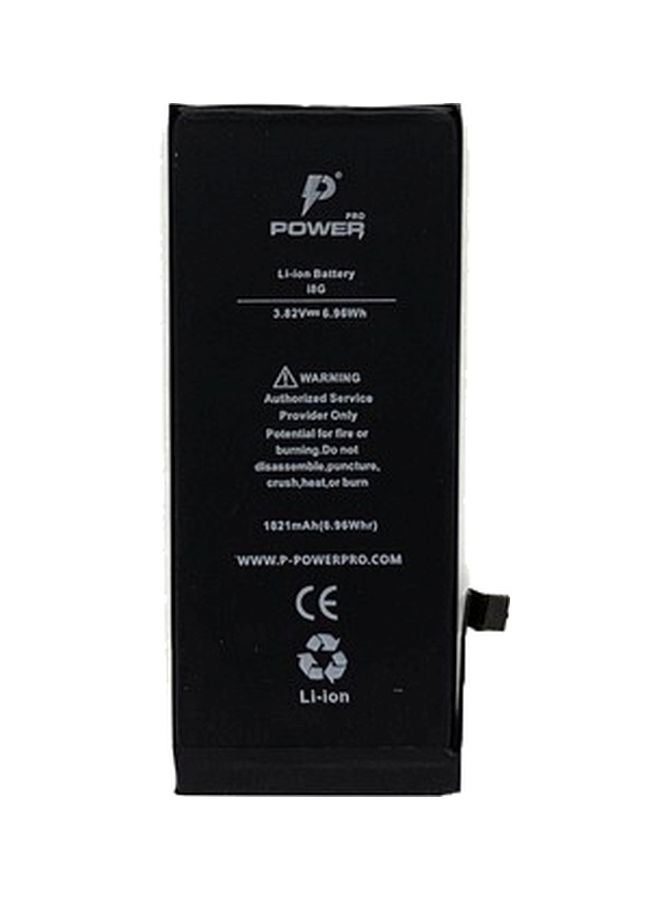 Power Pro Replacement Battery for iPhone 8 – 1821mAh High-Capacity Internal Li-ion Battery | Pre-Installed Flex Cable | Safe & Long-Lasting Power | Compatible with iPhone 8 A1863, A1905, A1906 – Black - Image 1