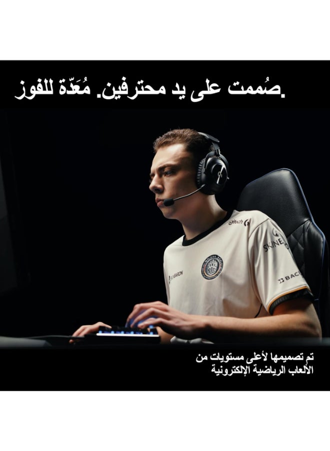 Logitech G PRO X 2 LIGHTSPEED Wireless Gaming Headset, Detachable Boom Mic, 50mm Graphene Drivers, DTS: X Headphone 2.0—7.1 Surround, Bluetooth/USB/3.5mm Aux, for PC, PS5, PS4, Nintendo Switch - White - Image 2