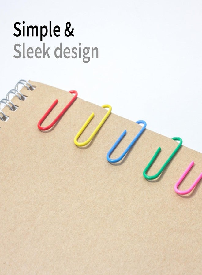 NUOVI 33mm Paperclip-Multicolor | 100 Clips Per Box | Non-Rust Stainless Steel Gem Clips | Perfect for Office, School & Daily Use (Pack of 4) - Image 5