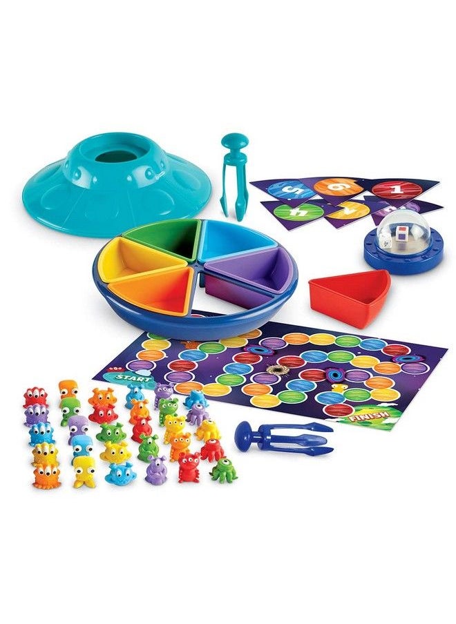 Learning Resources - Oodles Of Aliens Sorting Saucer Fine Motor Skills Counting And Sorting Toys Preschool Games Educational Toys 48 Pieces Ages 4+ - Image 1