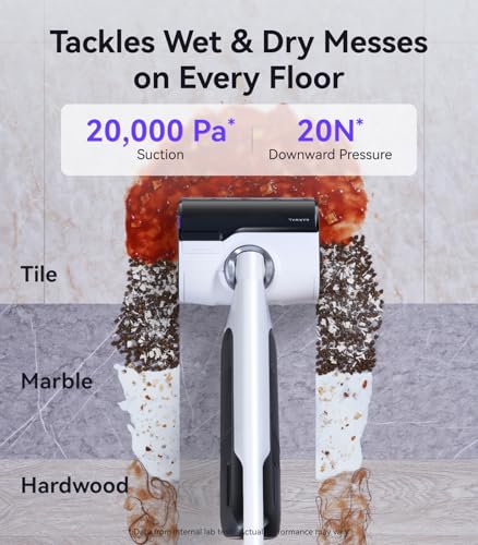 NARWAL S30 Wet Dry Vacuum Cleaner with 20000Pa Suction, 176°F Self-Cleaning, Heated Drying, Disposable Waste Bag, Tangle-Free, Cordless Vacuum Mop for Hard Floors & Edge Cleaning, Easy to Use - Image 3