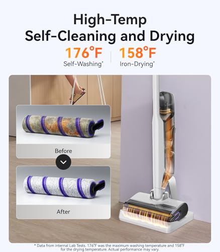 NARWAL S30 Wet Dry Vacuum Cleaner with 20000Pa Suction, 176°F Self-Cleaning, Heated Drying, Disposable Waste Bag, Tangle-Free, Cordless Vacuum Mop for Hard Floors & Edge Cleaning, Easy to Use - Image 4