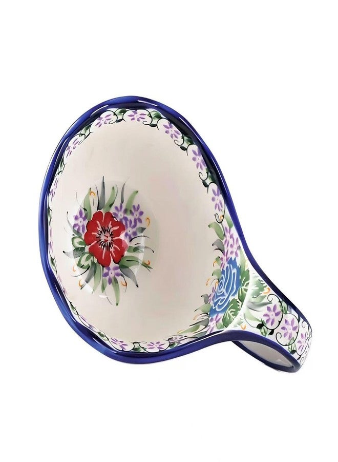 ALMA 2025 Updated Soup Bowl with Long Handle Microwavave Safe,18oz Cereal Bowl, Flower Mug Giftable for Women,Unique Cereal Bowls-Meadow Elegy Theme - Image 2