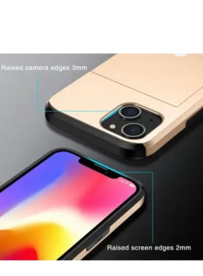 GULFLINK Precisely fit iPhone 15 Plus 6.7 inch. The card holder on the back can hold up to 2 essential cards securely. Always keep your credit card, debit card, ID card or driver's license at hand without carrying a bulky wallet with you. Perfect hole nest design, to ensure high quality soundtrack playback and access all ports and buttons easily. All buttons and corners are elevated, and raised edges lift the screen and camera lens off the surface. Soft silicone TPU Material gives you Durable and Soft touch and Grip Ever feeling. - Image 4