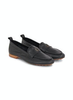 TOMMY HILFIGER Women's Leather Moccasin/ Loafers - Leather, Black  - Image 3