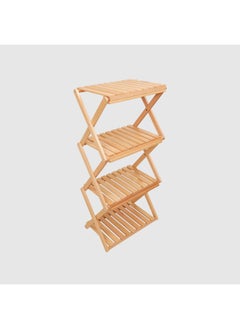 TOREAD TEMMBL80854 Foldable Solid Wood Storage Rack - Multi-functional Camping Organizer  - Image 4