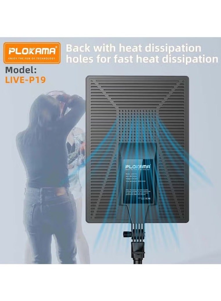 PLOKAMA P19 LED Fill Light  Compact Professional Lighting for Vloggers & Influencers - Image 2