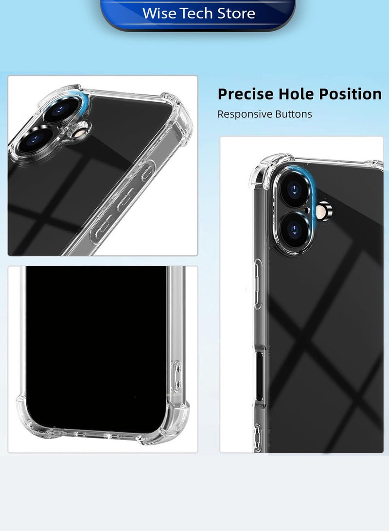 دبليو تيك غطاء حماية من الزوايا صدمات مقاوم للصدمات من TPU لهاتف Apple iPhone 17 5G 2025 (MCTPTN) - شفاف - Image 4