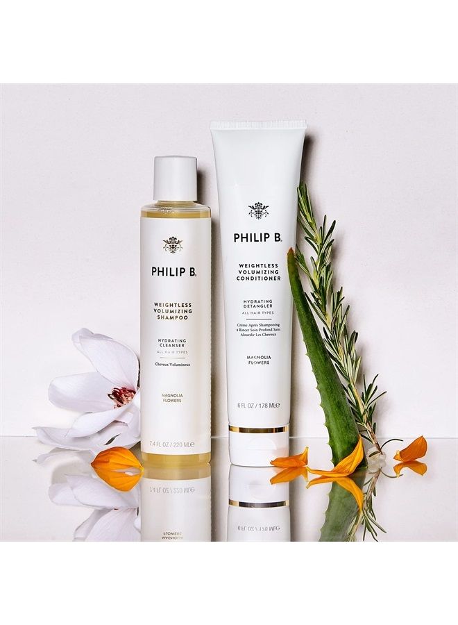 PHILIP B Weightless Volumizing Conditioner 6 oz. (178 ml) | Ultra-light Hair Detangler, Adds Extra Body and Shine - Image 4