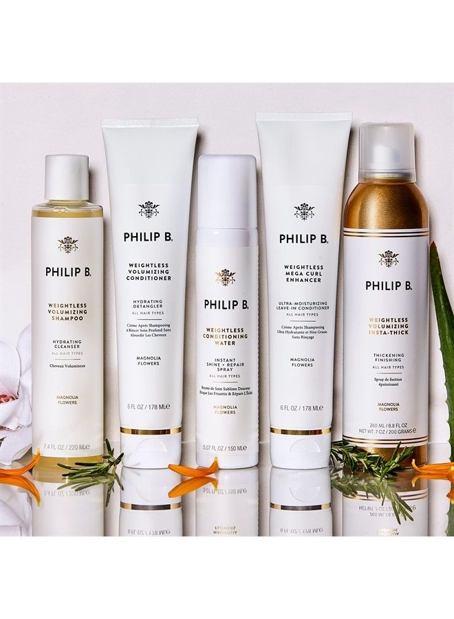 PHILIP B Weightless Volumizing Conditioner 6 oz. (178 ml) | Ultra-light Hair Detangler, Adds Extra Body and Shine - Image 5