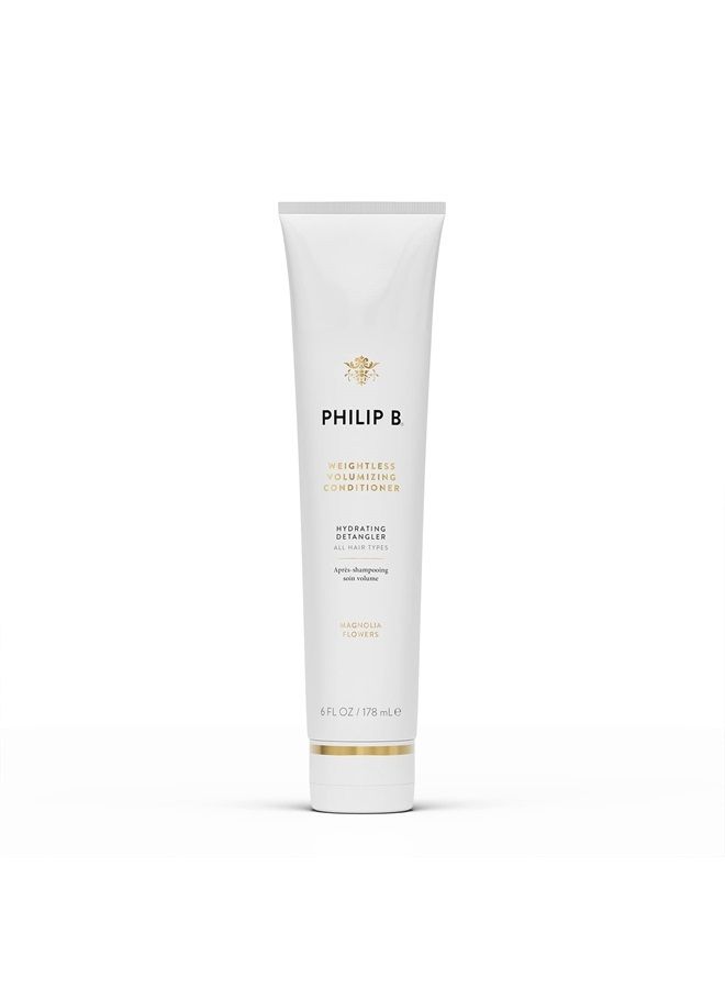 PHILIP B Weightless Volumizing Conditioner 6 oz. (178 ml) | Ultra-light Hair Detangler, Adds Extra Body and Shine - Image 1