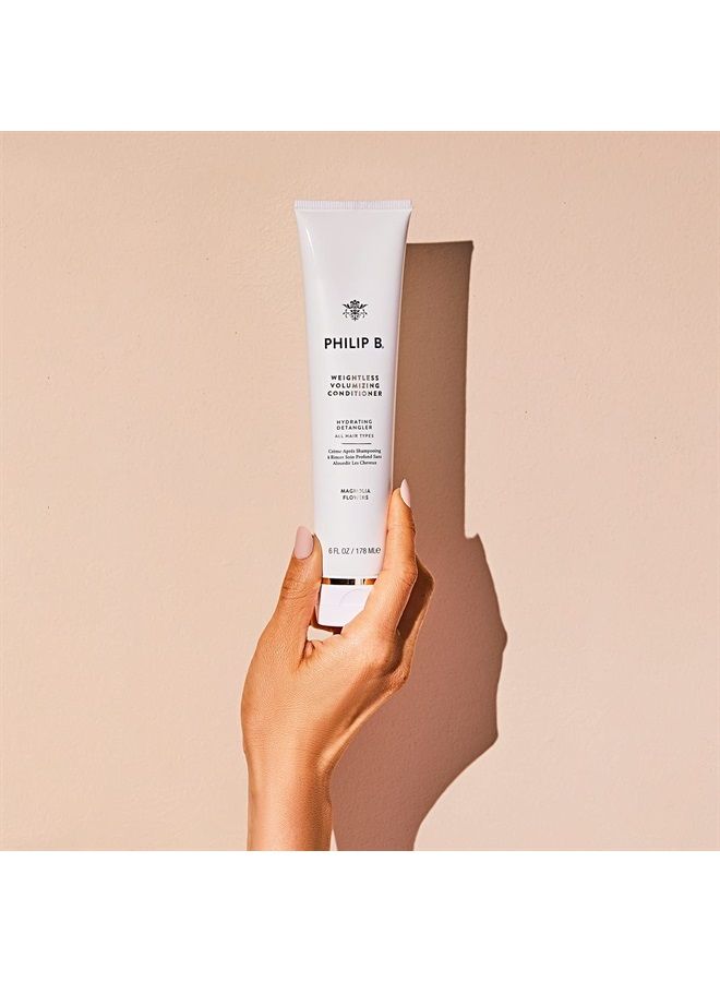 PHILIP B Weightless Volumizing Conditioner 6 oz. (178 ml) | Ultra-light Hair Detangler, Adds Extra Body and Shine - Image 3