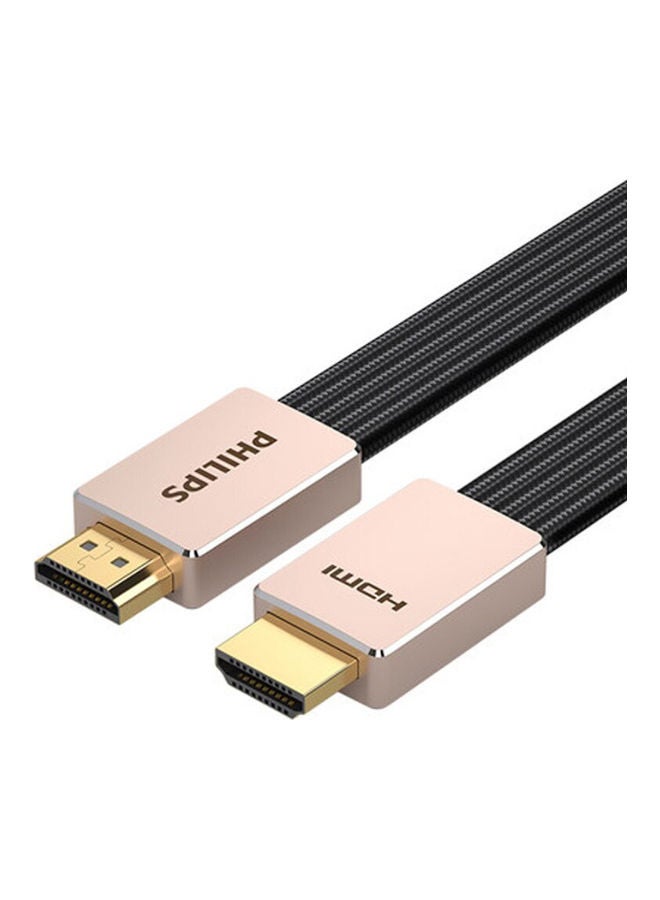 8K 60Hz HDMI 2.1 Cable For Gaming And Home Theater, 3m Length, Ultra HD, Dynamic HDR, 48Gbps High-Speed Data Transfer, Gold-Plated Connectors, 28 AWG Pure Copper Wire, Nylon Braided Cable, Wide Compatibility - Black