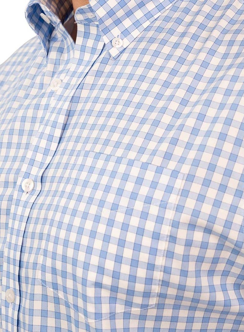 جيوردانو قميص أكسفورد قطني بأكمام طويلة مقاوم للتجعد للرجال - Image 3