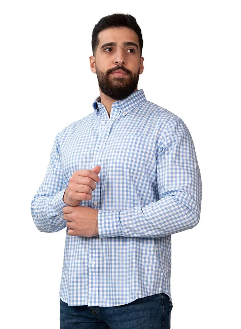 Men's Wrinkle-Free Long Sleeve Cotton Oxford Shirt