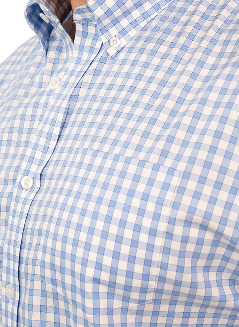 GIORDANO  Men's Wrinkle-Free Long Sleeve Cotton Oxford Shirt for Men | Best Price UAE