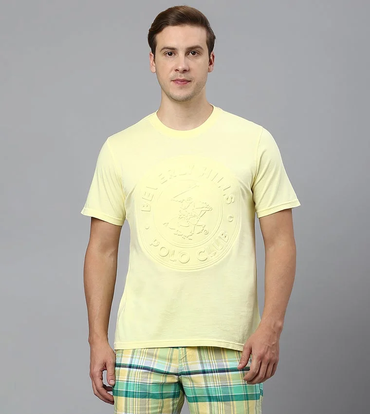 Beverly Hills Polo Club Logo Crew Neck Short Sleeves T-Shirt