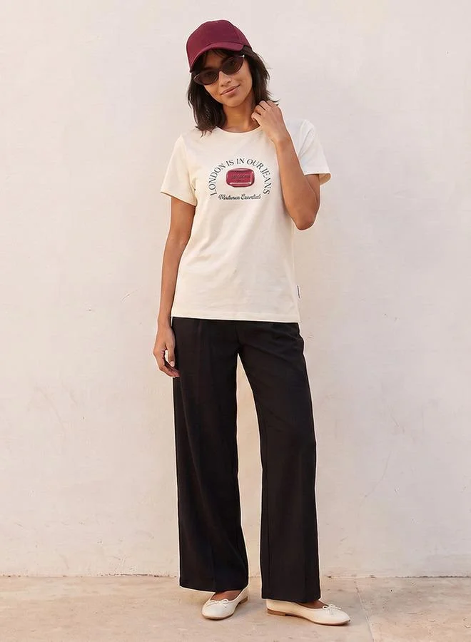 Lee Cooper Lee Cooper Relaxed Fit Cotton T-shirt with Logo Print