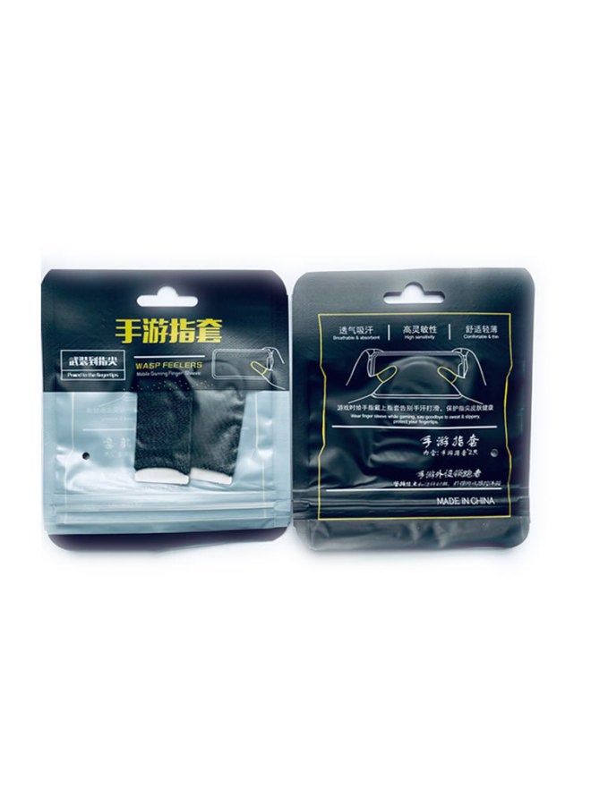 Breathable Sweat-proof Finger Cover Silver Double Color Hand Swim Finger Cover Sensitive And Durable One Finger Chicken Eating Artifact Fit Not Tight-Product Color:Sweat-proof Finger Sleeve (carbon Fiber)  - Image 1