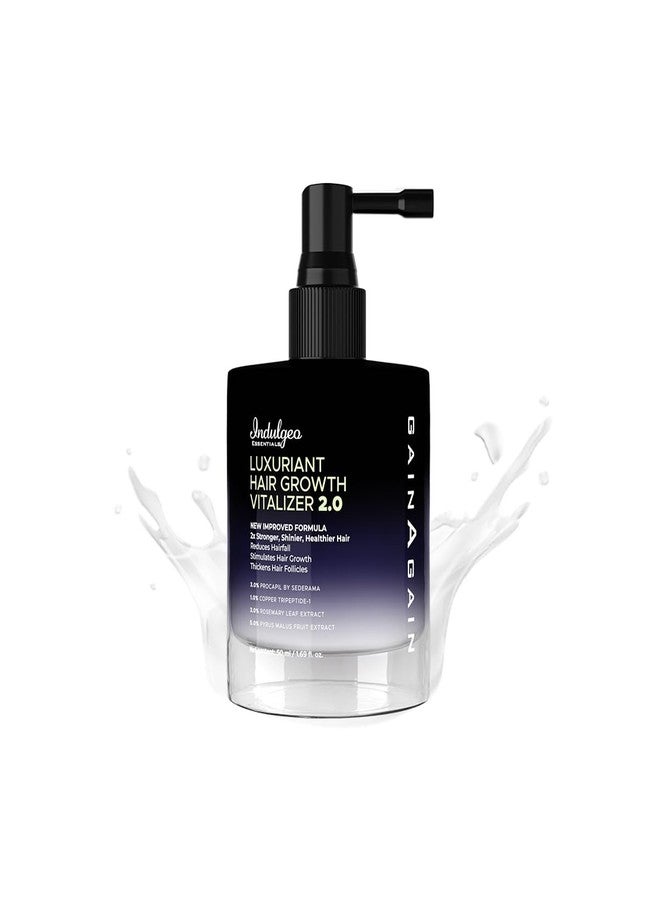 أساسيات إندوليجو سيروم إندلجيو إسينشالز جين أجين لوكسوريانت هير فيتالايزر لنمو الشعر 2.0 - 50 مل. غني بإكليل الجبل، وببتيد النحاس الثلاثي، وبروكابيل من سيديرما | يعزز نمو الشعر، ويمنع تساقطه، ويلطف فروة الرأس. - Image 1
