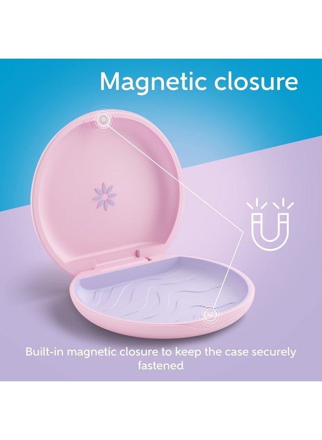 تقويم إنفزلاين حافظة تقويم الأسنان إنفزالاين مع مثبت، لون وردي - Image 1