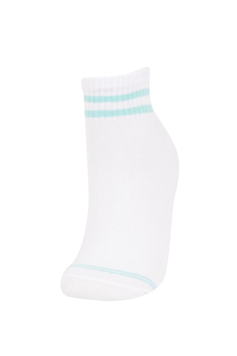 DeFacto White Woman 5 Piece Short Socks Casual - Image 3