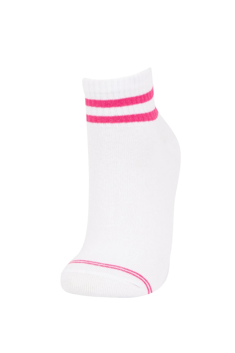 DeFacto White Woman 5 Piece Short Socks Casual - Image 5