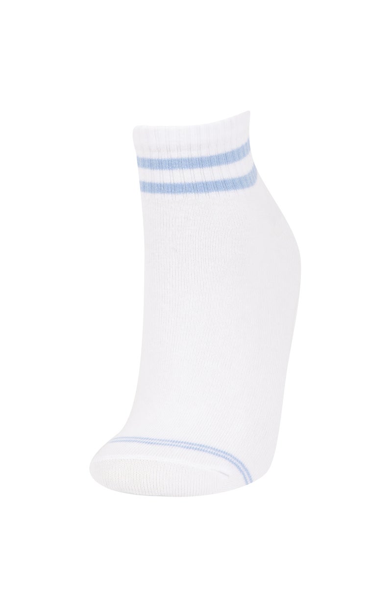 DeFacto White Woman 5 Piece Short Socks Casual - Image 4