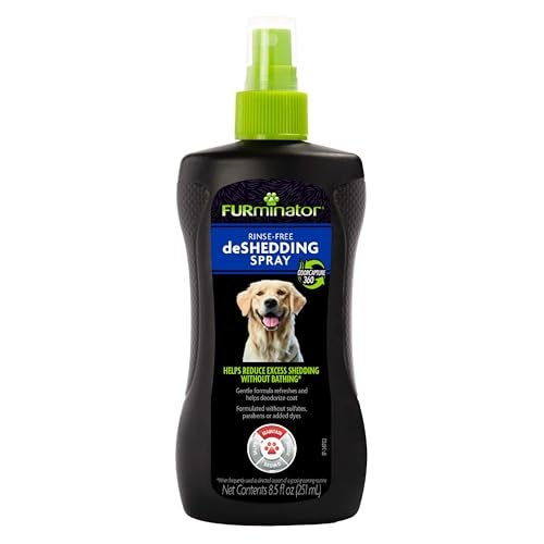 FURminator® Rinse-Free deShedding Spray For Dogs, Helps Reduce Excess Shedding And Refreshes Between Baths, 8.5 Fluid Ounces - Image 1