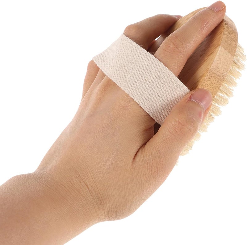 Natural Bath Brush with Long Handle, Detachable Boar Bristle Scrub for Shower and Back Exfoliation, Suitable for Elderly and Daily Body Cleansing - Image 4