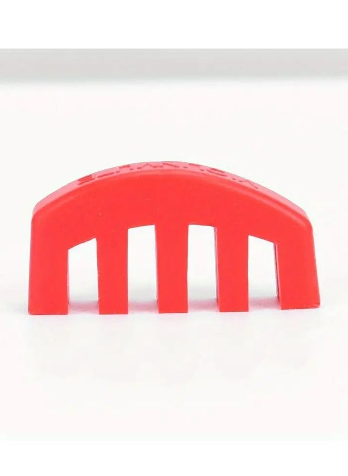 Mike Music 2PCS Violin Practice Mute, Rubber Practice Fiddle Silencer for 4/4 Violin Volume Control, Violin Silence Rubber, Rubber Violin Mute Black, Red  - Image 4