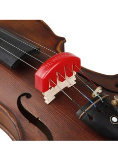 Mike Music 2PCS Violin Practice Mute, Rubber Practice Fiddle Silencer for 4/4 Violin Volume Control, Violin Silence Rubber, Rubber Violin Mute Black, Red  - Image 5