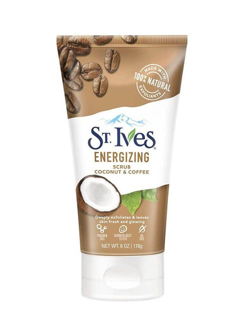 Energizing Coconut And Coffee Scrub Brown 170grams