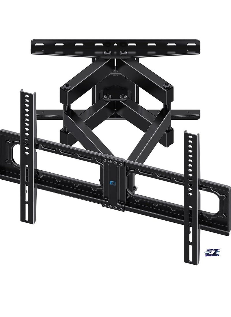 ELTRAZONE Swivel TV Wall Bracket for 32"-75" TVs – Full Motion TV Mount with ±60° Swivel, 5°/-15° Tilt, Max VESA 600x400mm, Load Capacity 132lbs/60kg, 15.2"/38.6cm Extendable Reach, HV6601  - Image 1