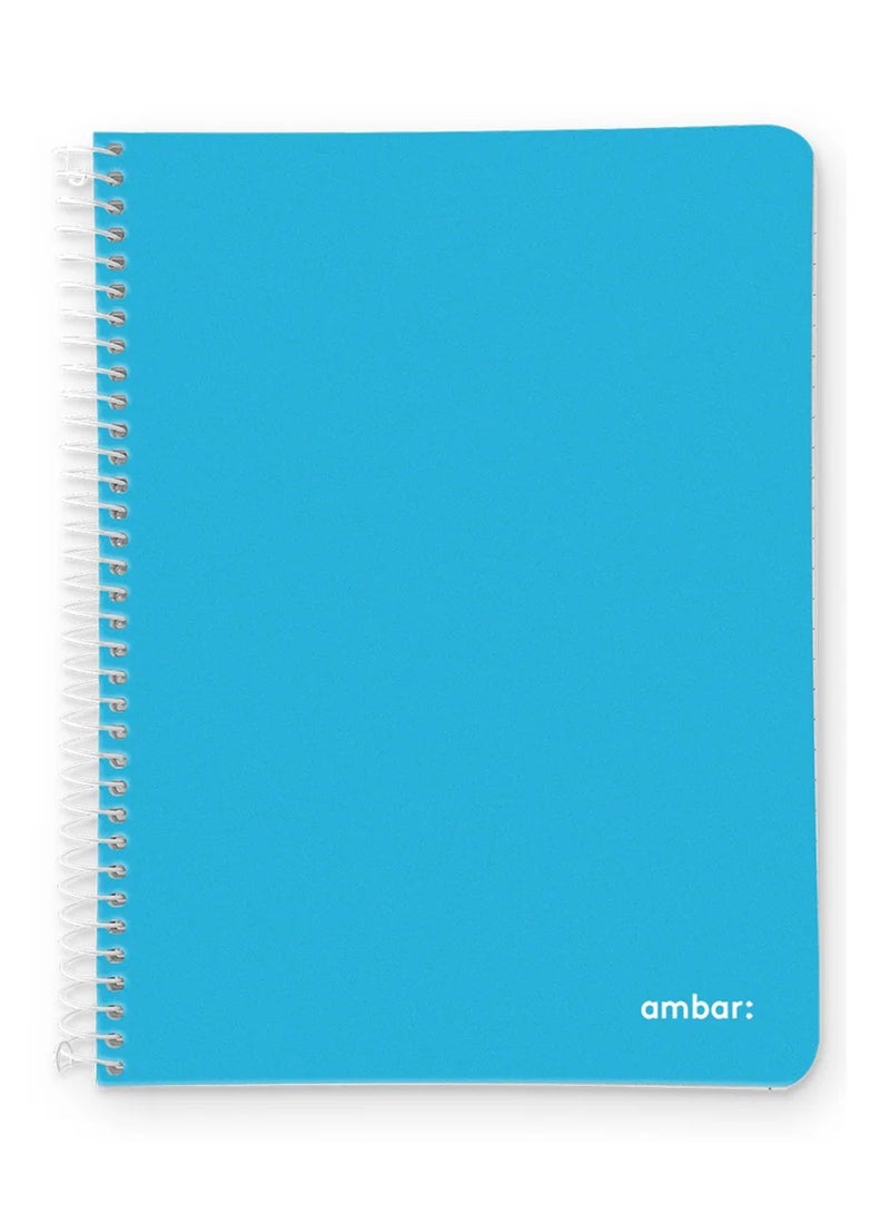 Ambar 1-Piece A4 Size Plastic Cover Spiral Notebook Assorted Colours - Image 2