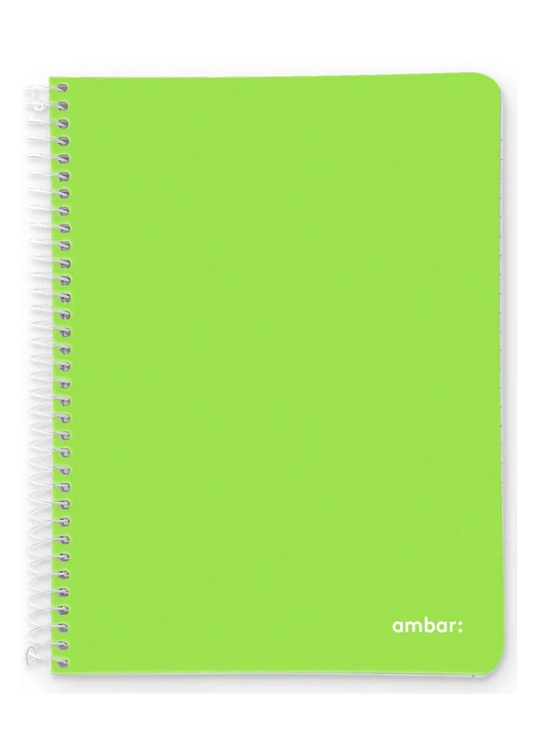 Ambar 1-Piece A4 Size Plastic Cover Spiral Notebook Assorted Colours - Image 4