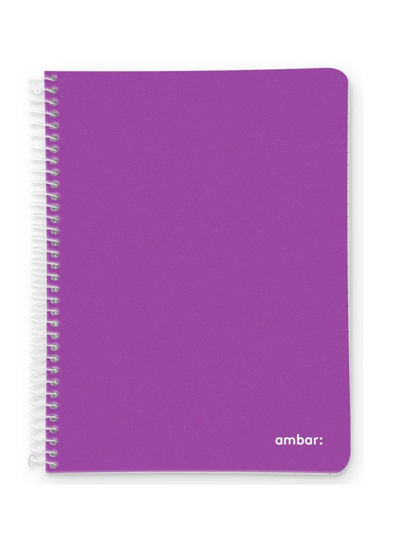 Ambar 1-Piece A4 Size Plastic Cover Spiral Notebook Assorted Colours - Image 1