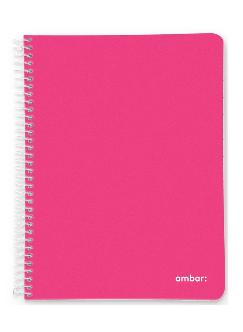 Ambar 1-Piece A4 Size Plastic Cover Spiral Notebook Assorted Colours - Image 3