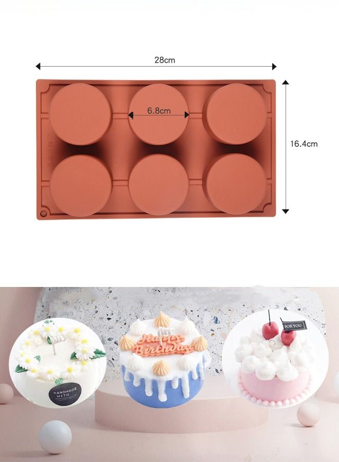 WooFree 6 Round Silicone Cake Mold - Image 3