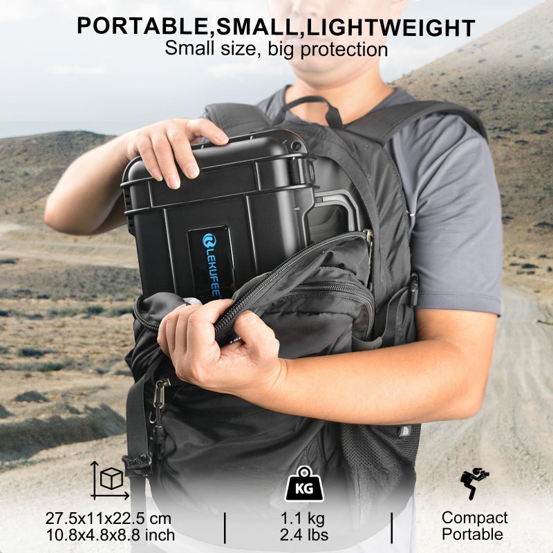 Lekufee Portable Waterproof Hard Case for DJI Osmo Action 6/5 Pro/4/3 Action Camera,Standard Combo,Adventure Combo,More Accessories(Case Only) - Image 4
