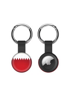 Airtag Case Metal Key Ring with Tough Case for Apple Airtag cover - Flag Of Bahrain