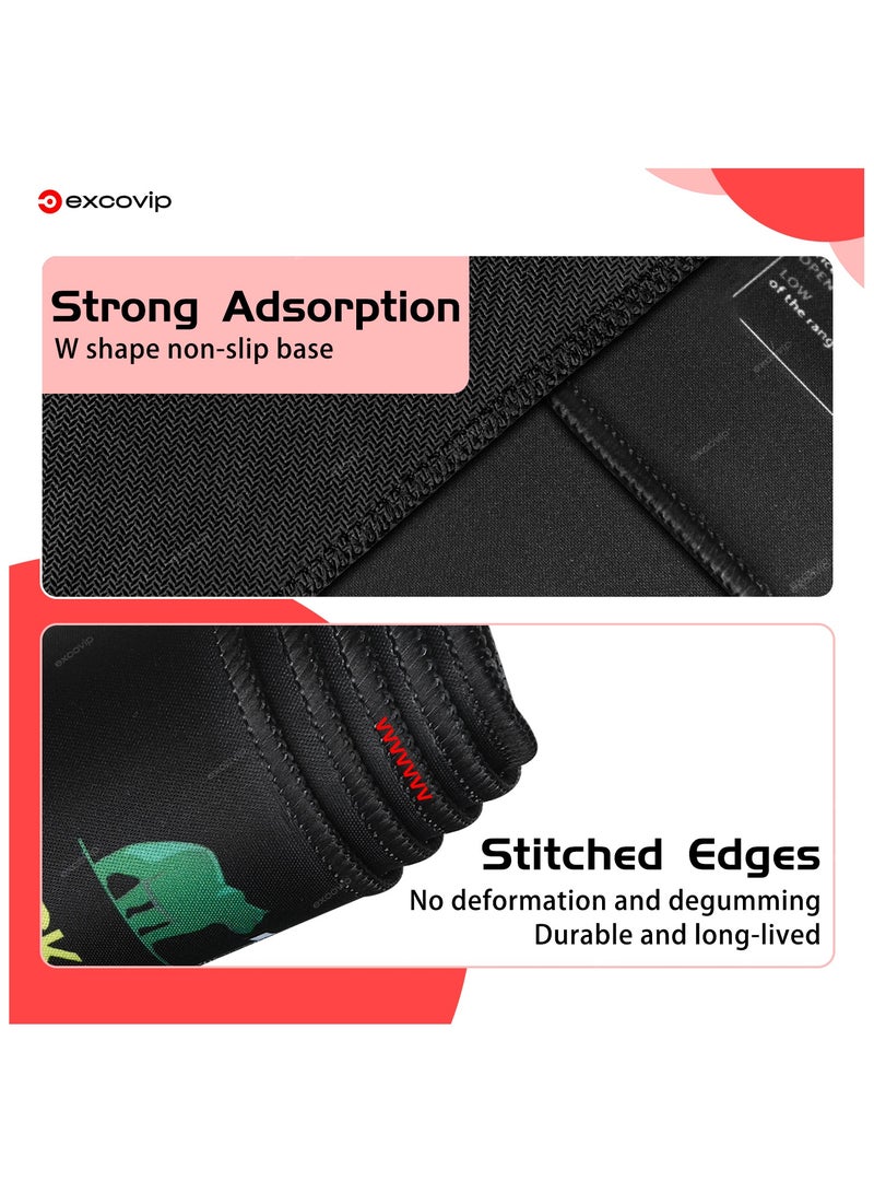 excovip Stock Market Invest Day Trader Trading Mouse Pad Chart Patterns Cheat Sheet,Large Computer Mouse Pad/Desk Mat with Stitched Edges 800x300mm 0320 - Image 3