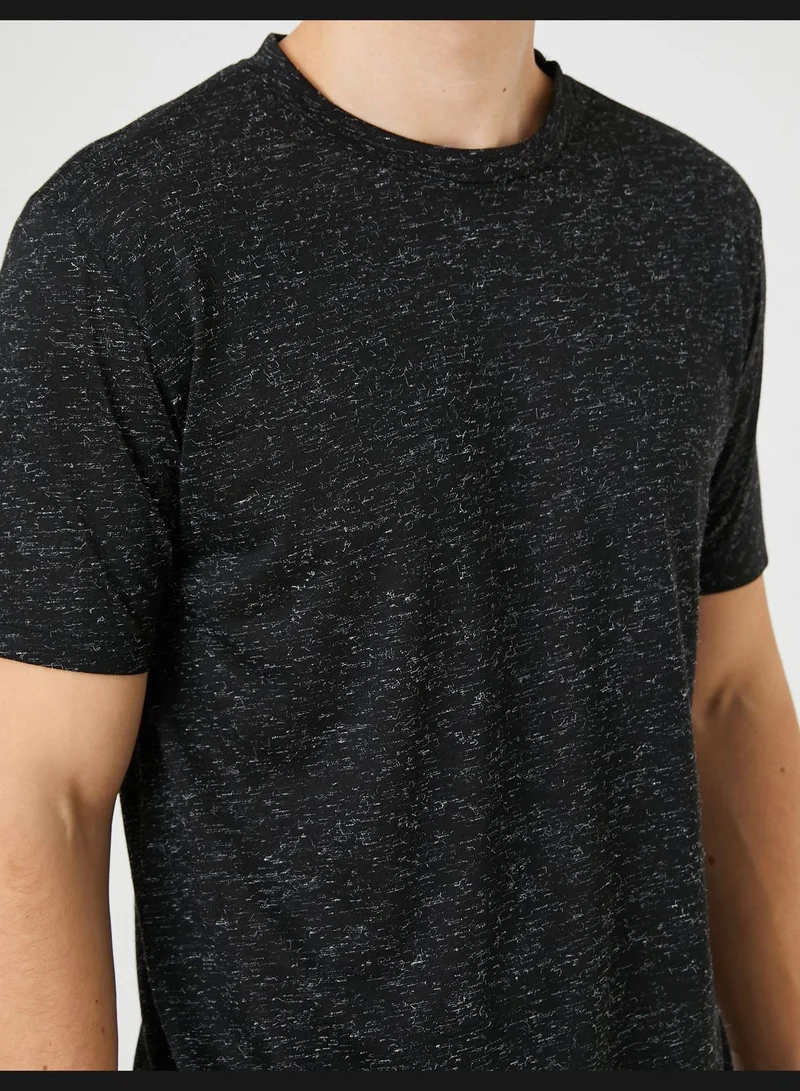 KOTON Basic T-Shirt Crew Neck Short Sleeve Slim Fit
