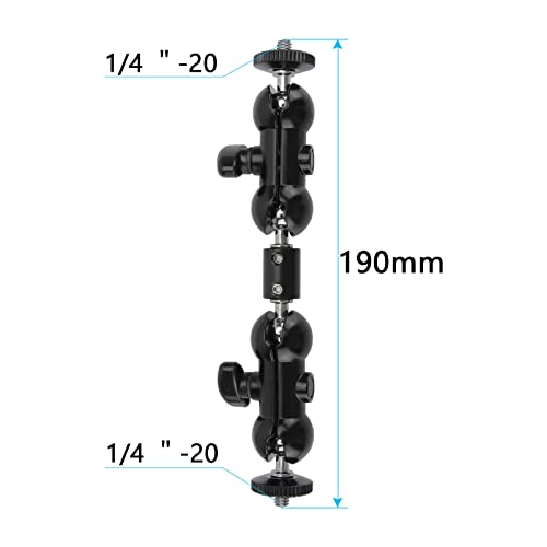 CAMVATE 360 Degree 1/4" Articulating Magic Arm Mount Adapter for Camera Monitor LED Light - 1116 - Image 2
