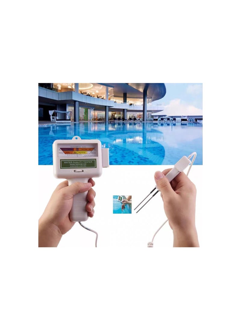 Generic - 1-Piece Water PH Meter Quality Tester,PH CL2 Chlorine Tester Meter,Swimming Pool Spa Aquarium Accurate PH Tester Checker - Image 1