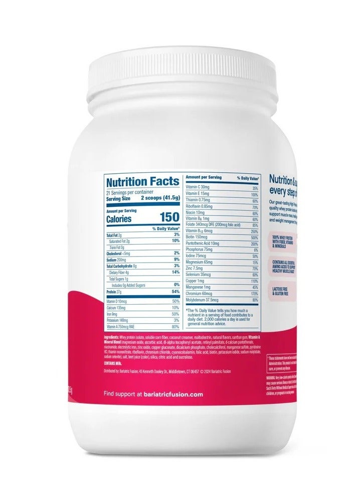 Bariatric Fusion Strawberry High Protein Meal Replacement 871.5 g - Image 4
